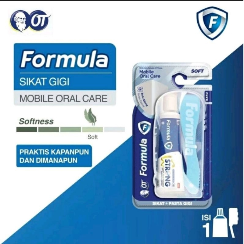 Travel size sikat gigi formula