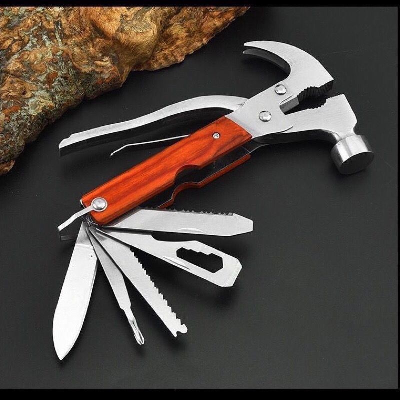 HS Palu Kapak Kambing / Kapak Multifungsi Martil Lipat EDC Survival Tools A075.