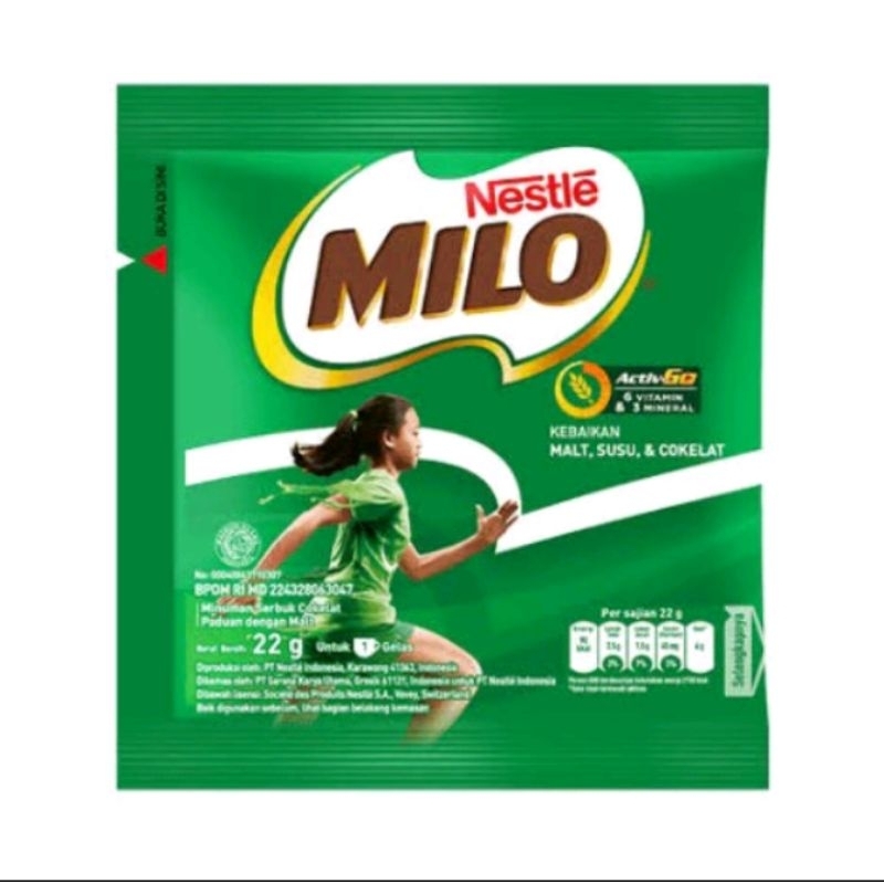 

susu Milo activ go renceng isi 10pcs x 22gr sn