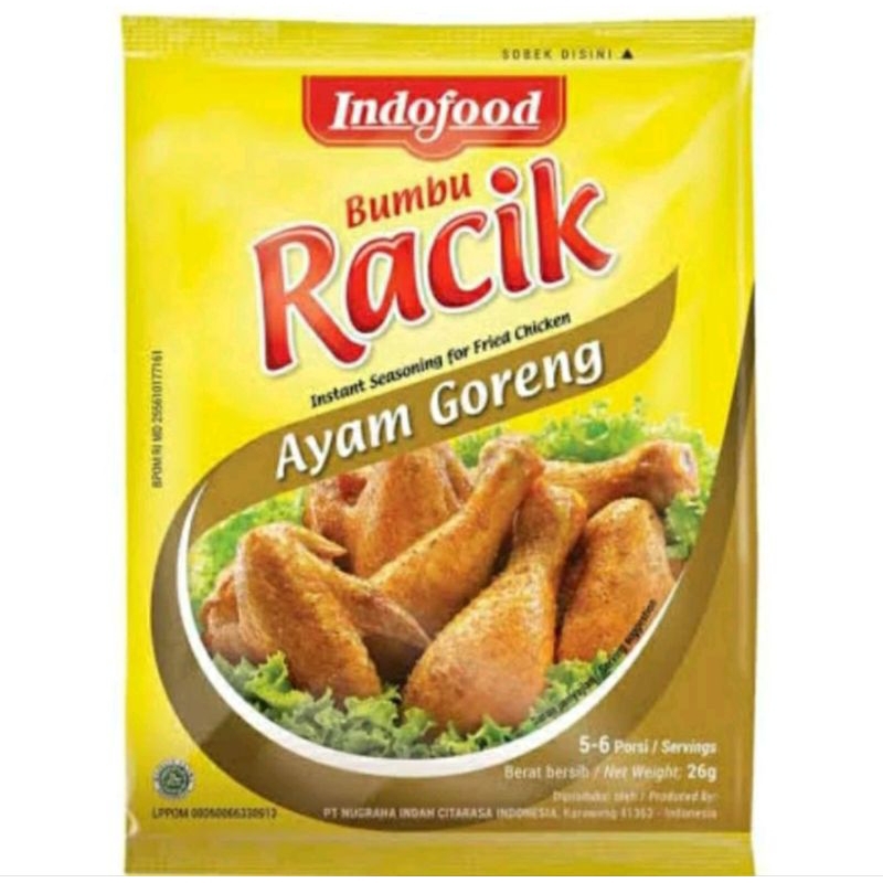 

Bumbu Racik Indofood Ayam Goreng / Tempe Goreng