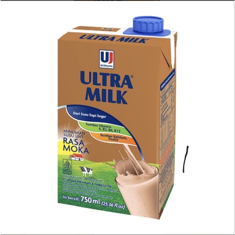 

ultra milk susu UHT moka kotak 750 ML