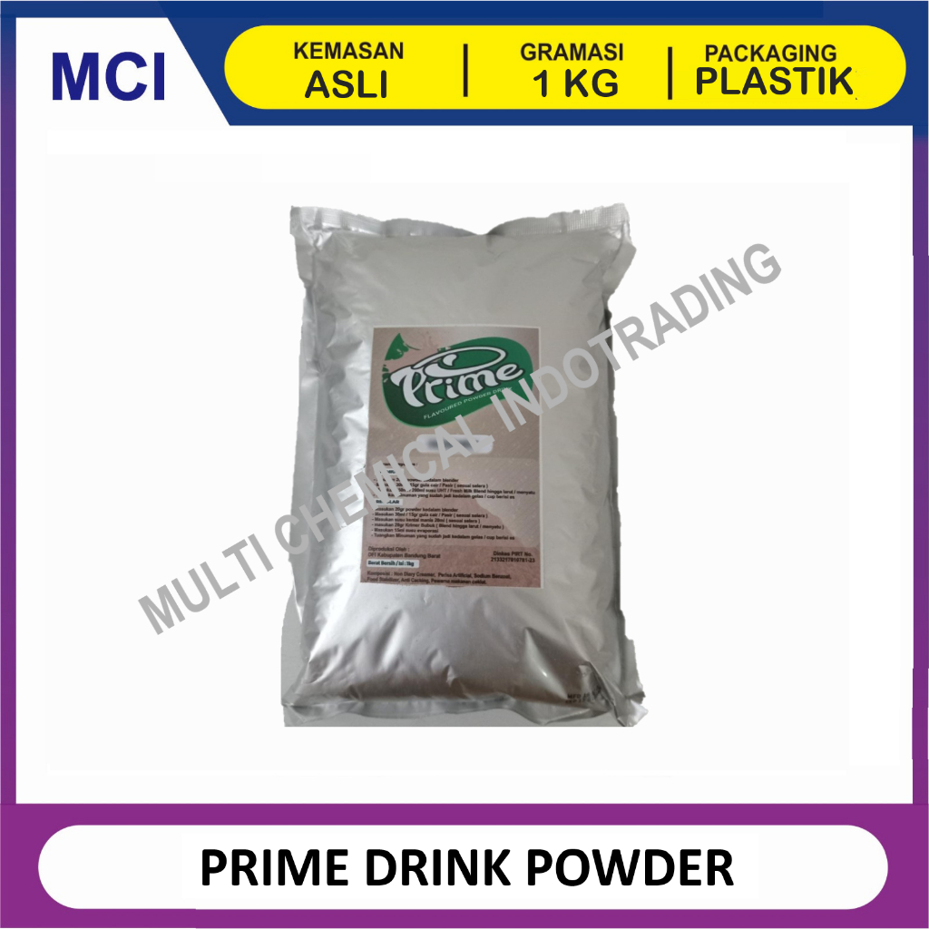 

PRIME DRINK POWDER BUBUK MINUMAN TANPA GULA 1 KG / BUBUK MINUMAN INSTAN