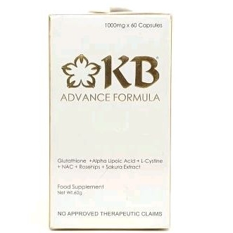 KB ADVANCED FORMULA GLUTATHIONE 1000MG 60CAPS