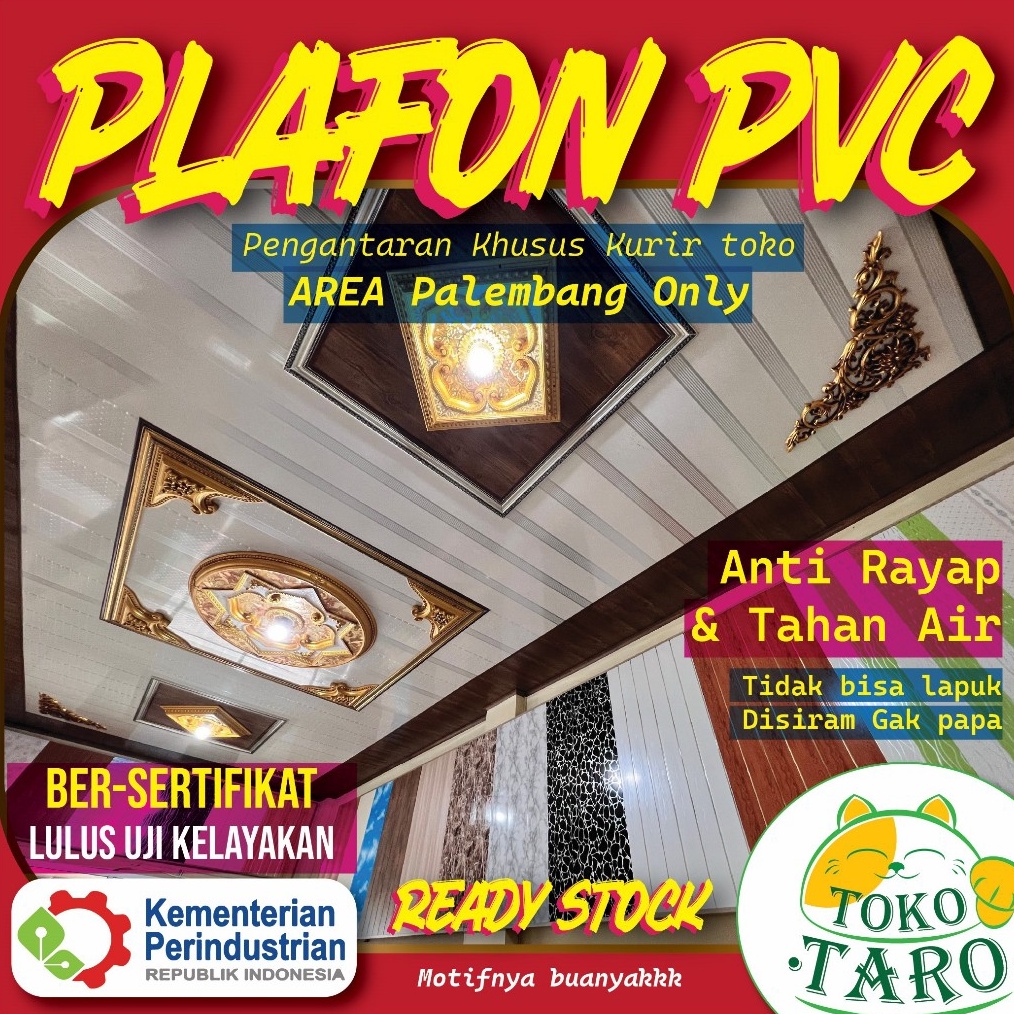 Plafon PVC Panel AREA PALEMBANG ONLY KODE H7D9