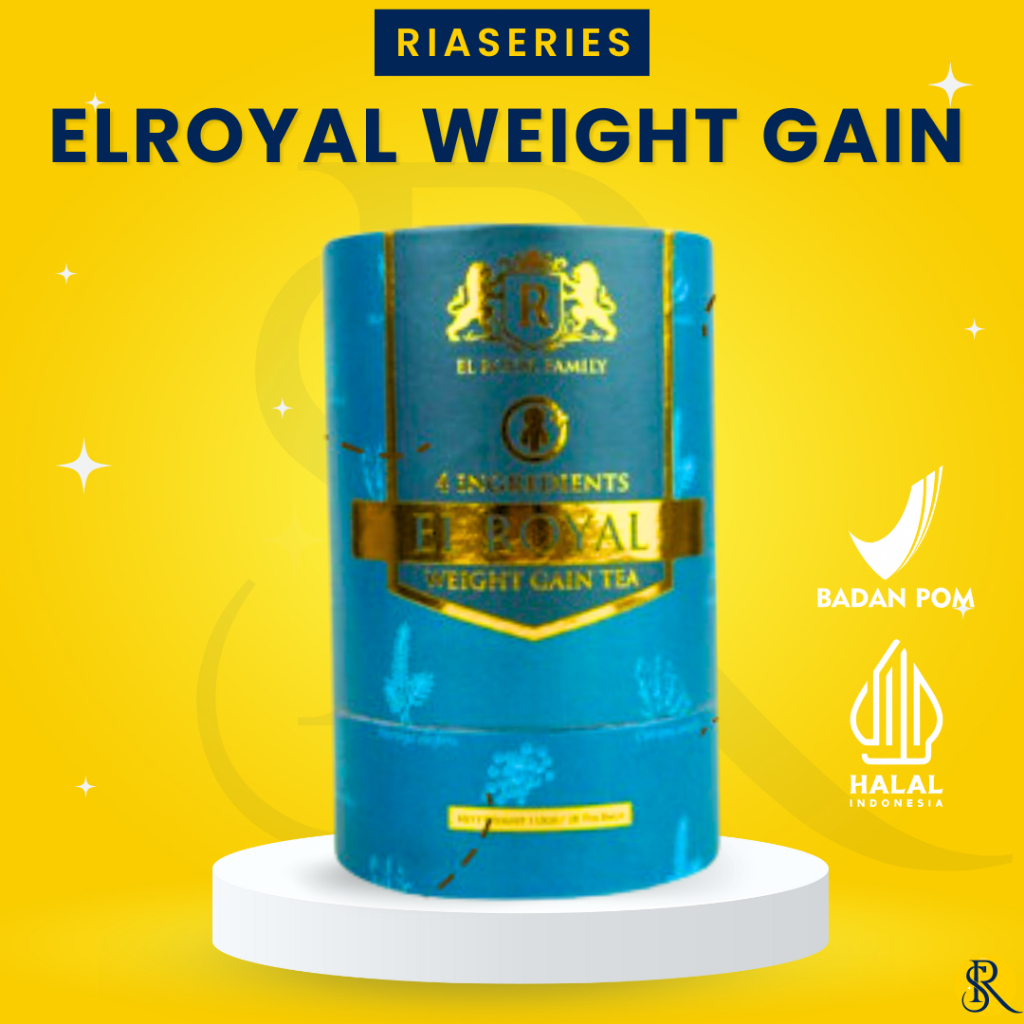 

EL ROYAL WEIGHT GAIN TEA - Teh Penggemuk 1 PCS - 2X Kali lebih cepat naik berat badan - Solusi Naik BB Tanpa Efek Samping