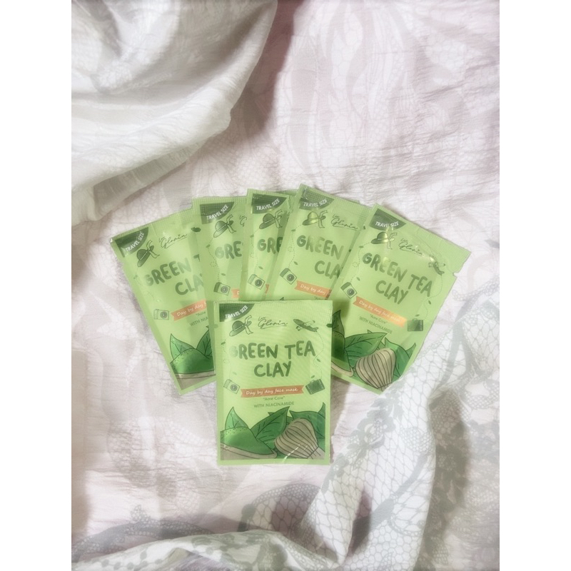 Green Tea Clay Lea Gloria Masker Organik TRAVEL SIZE 10 GR BPOM