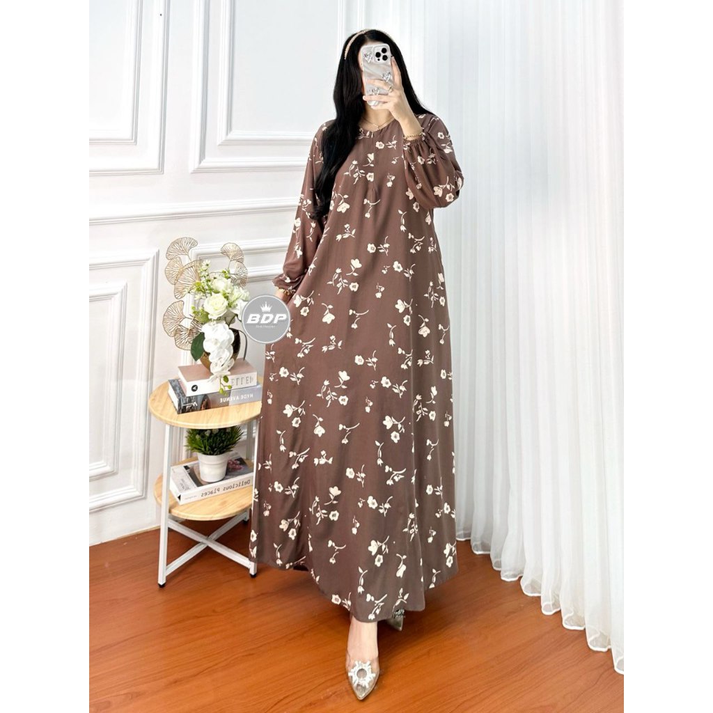 DIANPUTRI DASTER ARAB | GAMIS JEJE | RAYON SUPER GRADE A ORI MODEL RESLETING DEPAN BUSUI & BUMIL LD 110-syakila 46