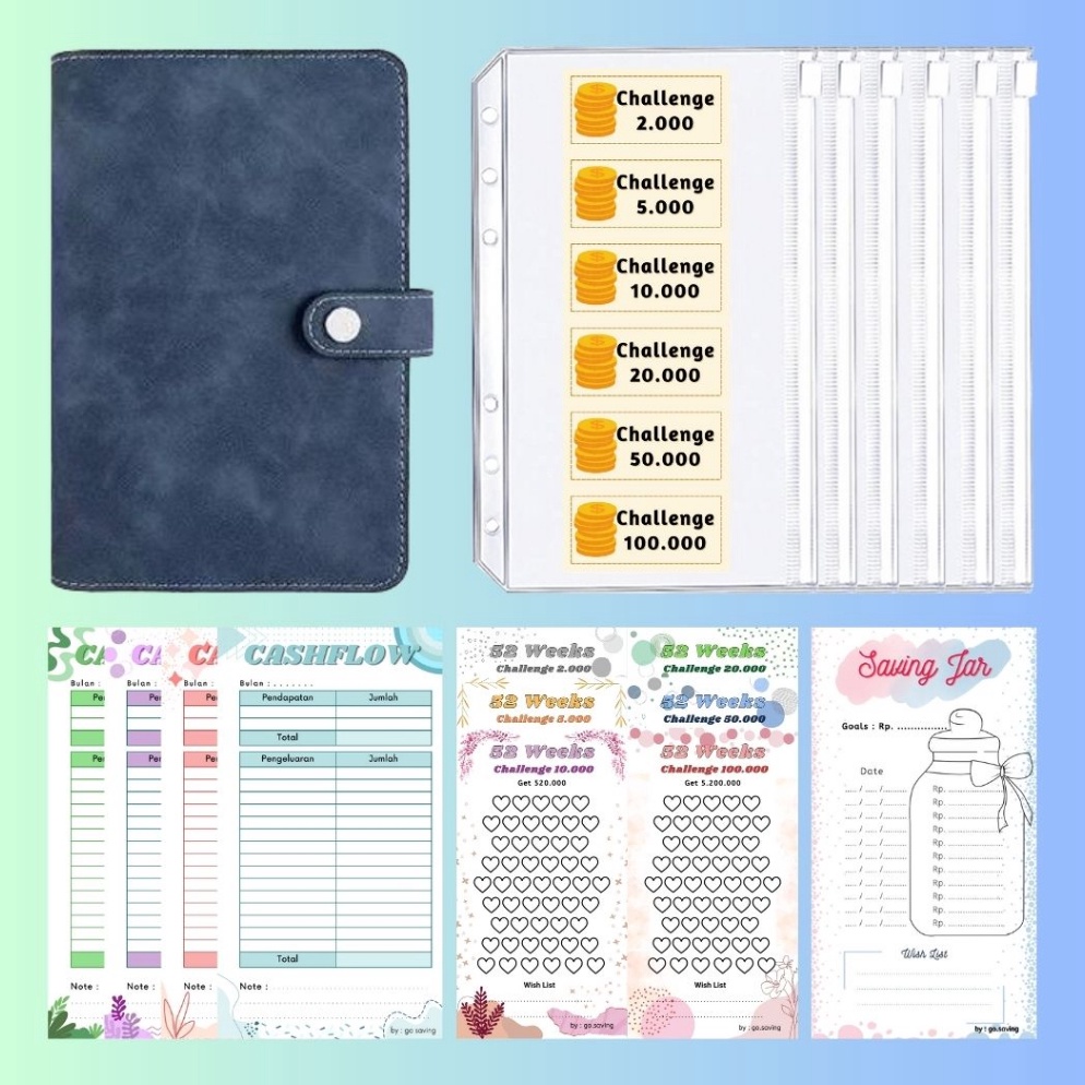 

KODE E44U PART 1 Paket Lengkap Binder Keuangan Paket Binder Budgeting Paket Saving Challenge Paket Tantangan Menabung PaketBudgeting
