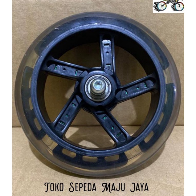 KODE K23J roda ban depan otoped otopet scooter sekuter skuter pedal injak ada lampu dan baut as