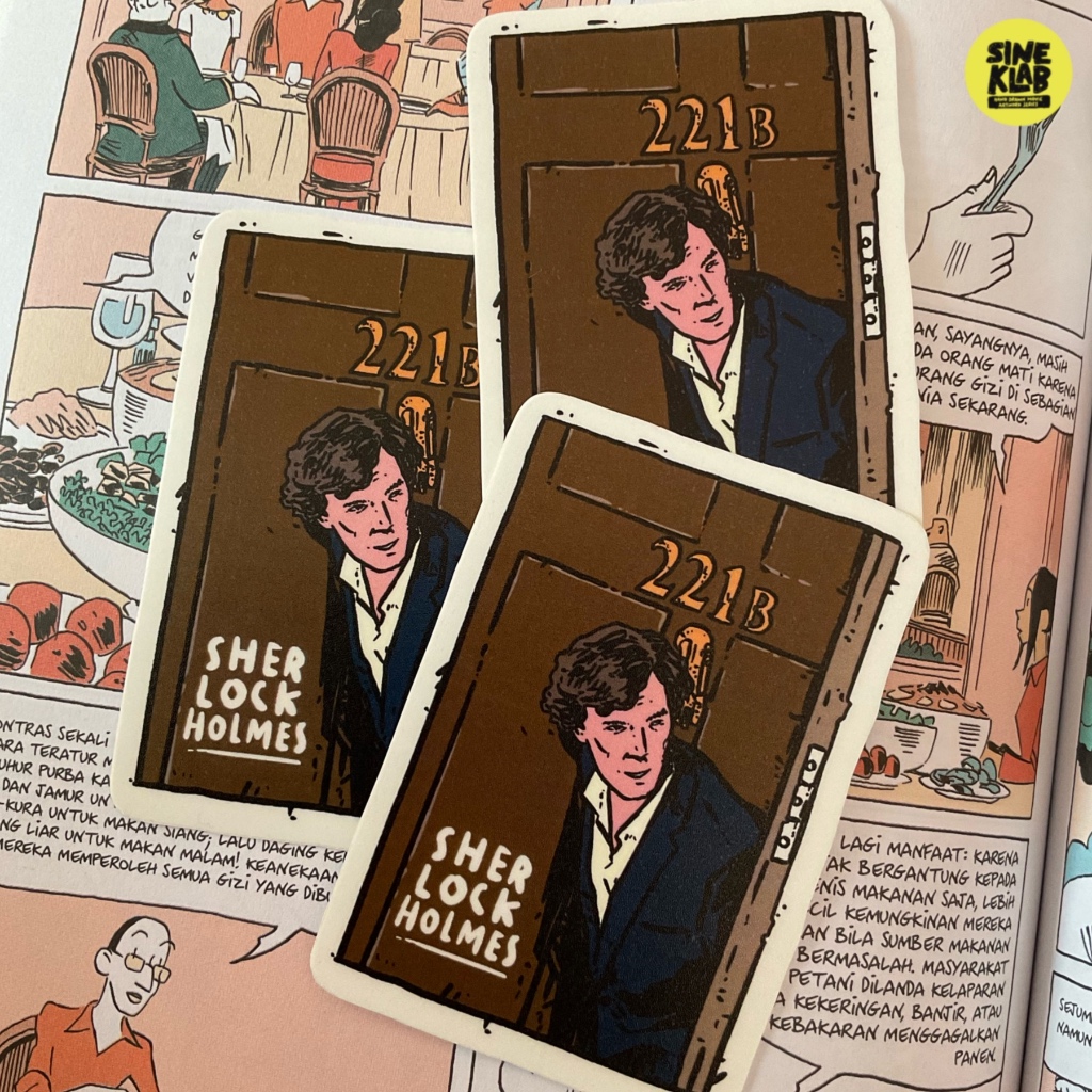 

sineklab - Sticker SHERLOCK HOLMES - Edisi Sticker Film / Movie / Cinema / Series / Sticker Laptop