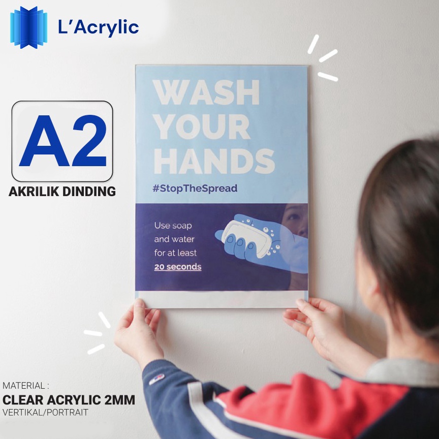 

KODE A67E TEMPAT BROSUR AKRILIK AKRILIK TEMPEL SIGN HOLDER AKRILIK A2