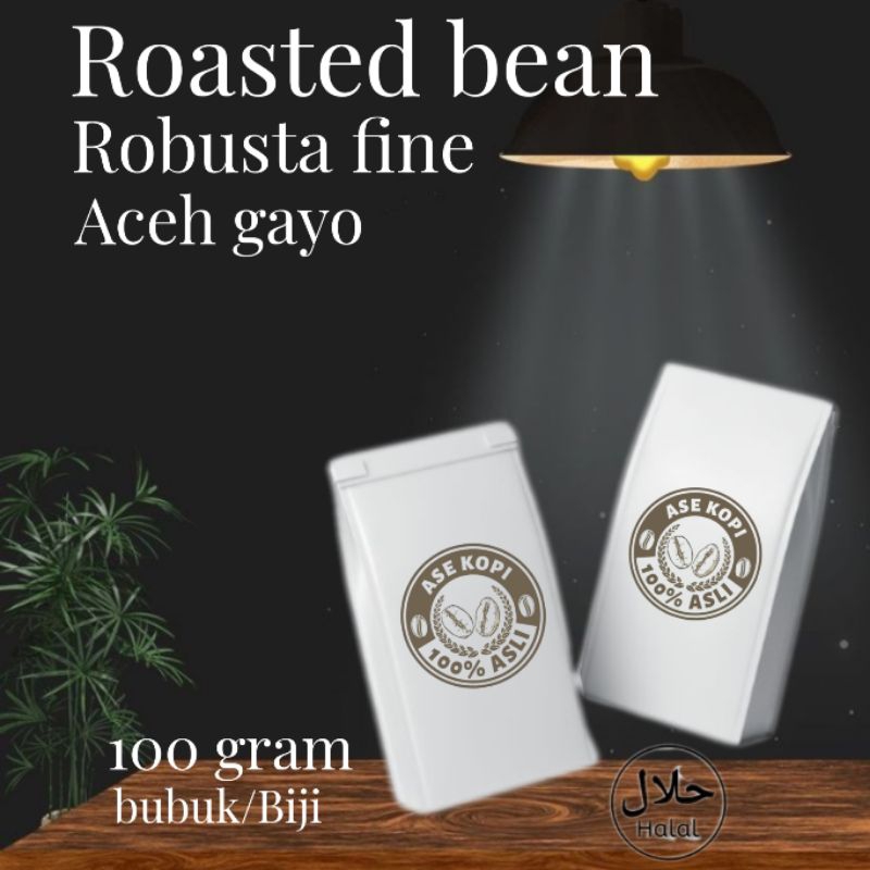 

Roasted - biji kopi - bubuk kopi robusta fine aceh gayo 100gr