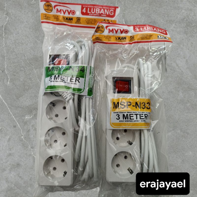 Steker Multi Colokan T-Arde 3 Arah dengan Saklar Neon — 10