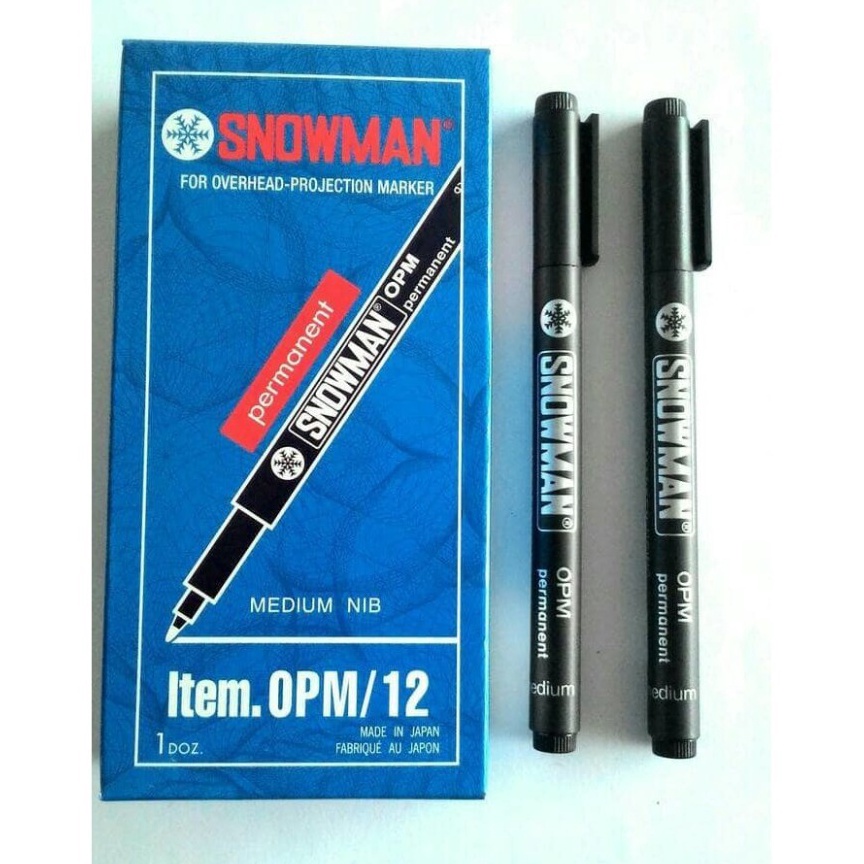 

KODE F47P Drawing pen Snowman OHP OPFOPM 1 lsn 12 pcs