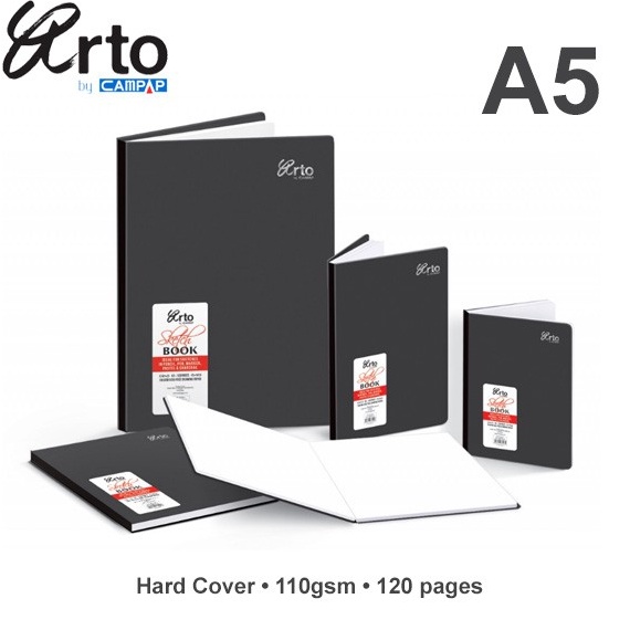 

KODE B7N Arto A5 Hard Cover Sketch Book 11gsm