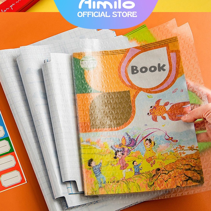 

Stock baru READY Aimilo Sampul Buku Plastik PVC Tahan Air Sampul Plastik Lks Film Pelindung Buku Tulis 1 Lembar