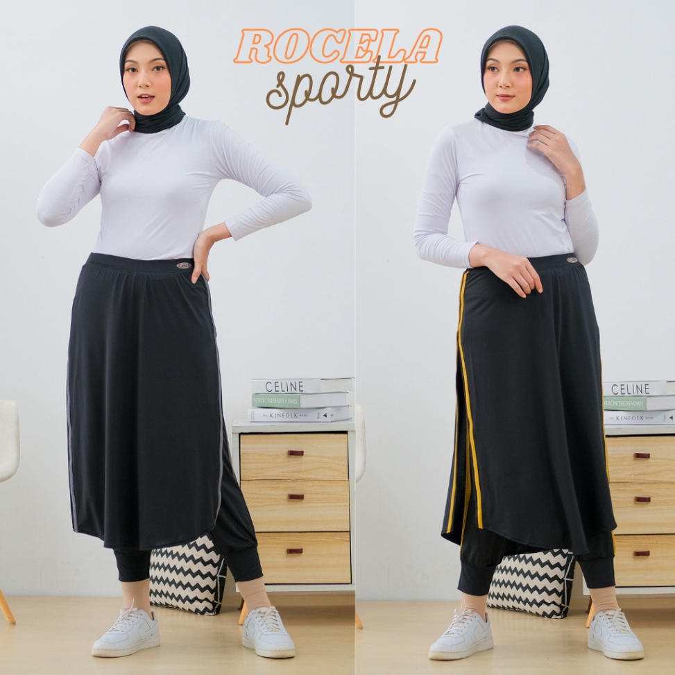 KODE J8I Moesfit Rok Celana Olahraga Wanita Muslimah Rok Celana Olahraga Muslimah Rok Celana Olahrag