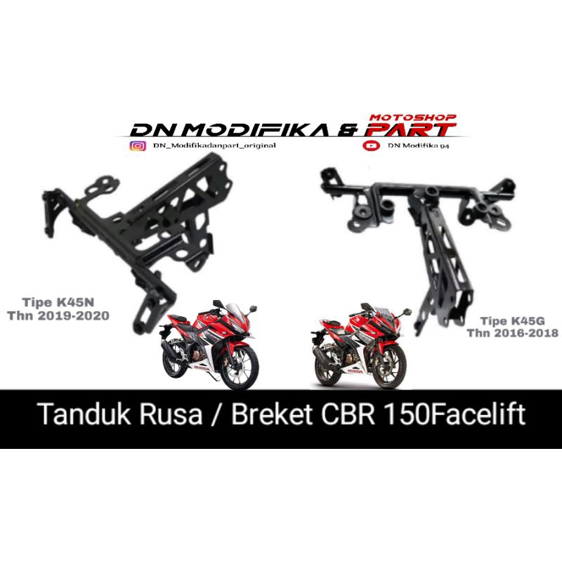 Stay comp FR upper cowl CBR150R Tanduk rusa CBR K45 breket dudukan CBR 150R K45G K45N K45R 64150K45N