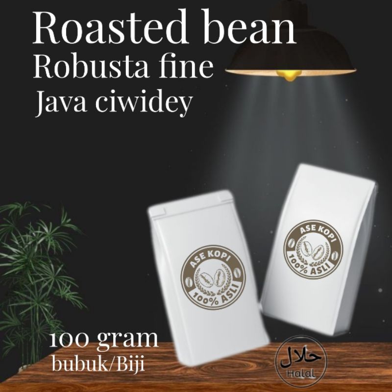 

biji kopi - bubuk kopi - Espresso - Roasted bean Robusta Ciwidey 100 gram