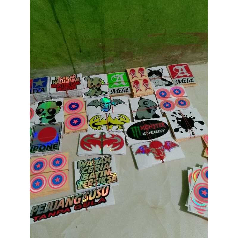 

cutting stiker randem isi 100 pcs