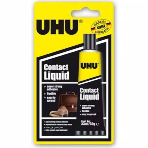 

KODE H67I UHU contact liquid 33 ml lem sepatu lem tas lem kulit