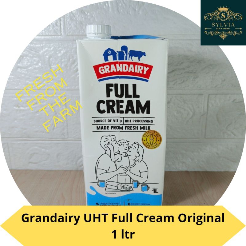 

Susu Cair UHT Grandairy Full Cream Milk 1 kg