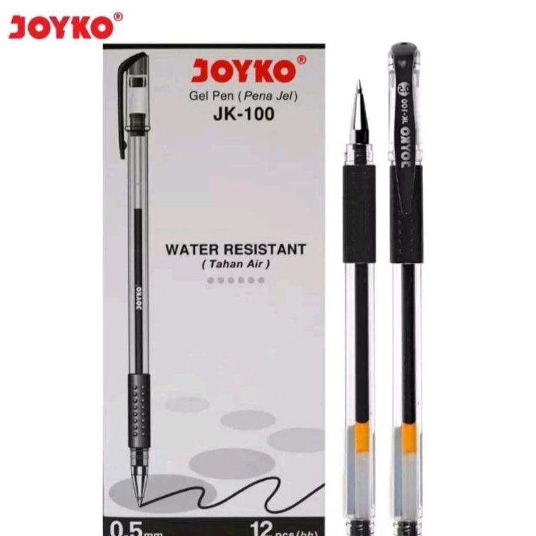 

Ready 12pcs Pulpen gel JOYKO JK1
