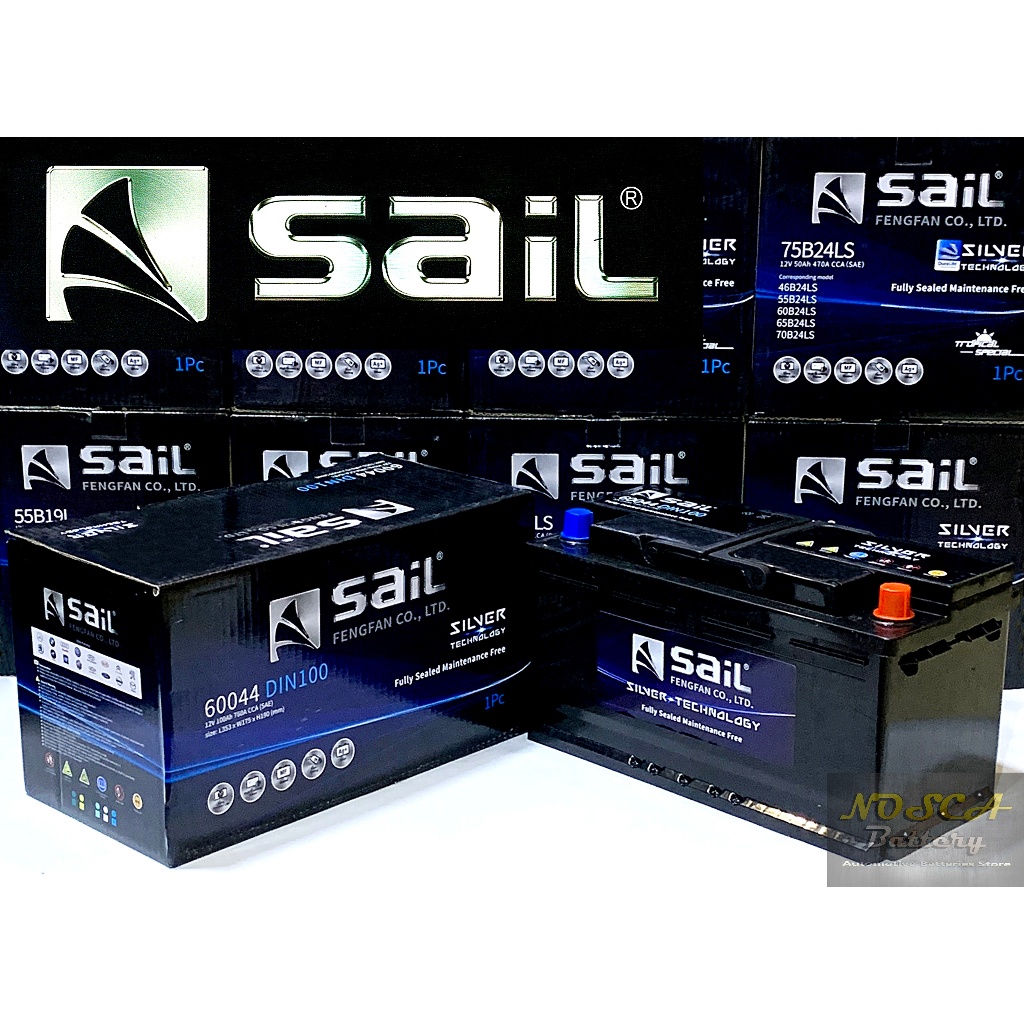 Aki SAIL Silver DIN 100/ 60044 (100Ah) SMF - Fit for New Range Rover/ Audi A3 A6/ Porsche Cayenne/ M