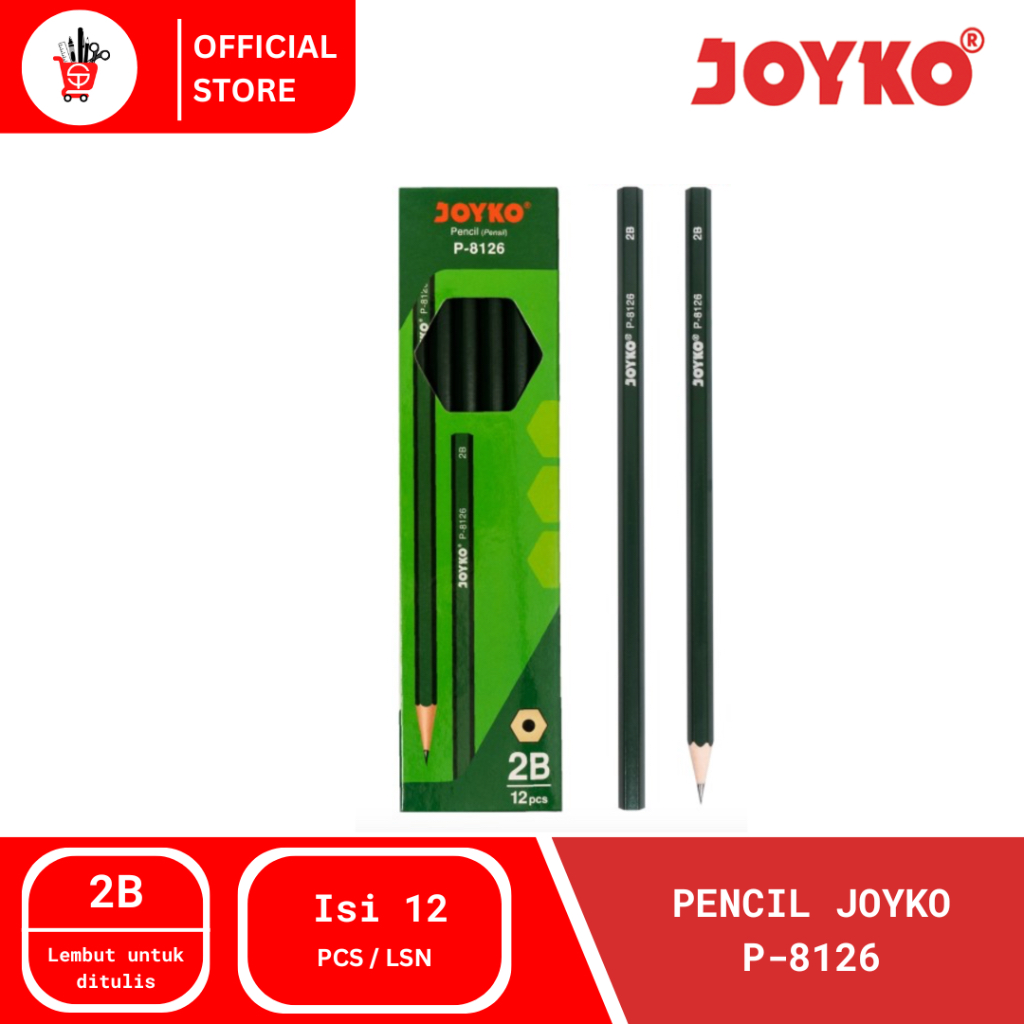 

Pencil | Pensil Joyko P-8126 2B (12 PCS)