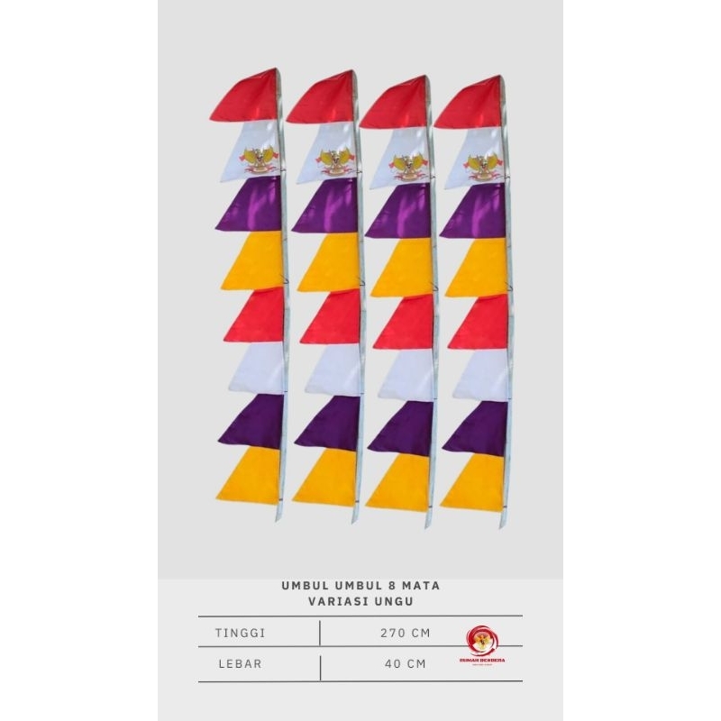 BEST SELLER UMBUL UMBUL MERAH PUTIH / UMBUL UMBUL WARNA/ UMBUL UMBUL SABLON GARUDA / UMBUL UMBUL 8