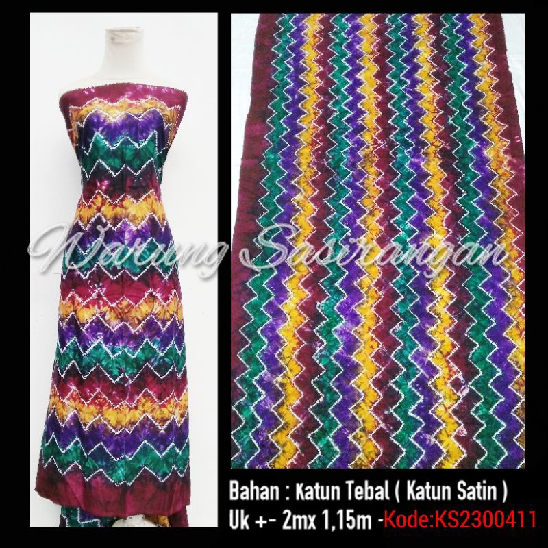 SASIRANGAN / Kain Sasirangan Katun / batik sasirangan / sasirangan banjar /batik kalimantan /KS23004