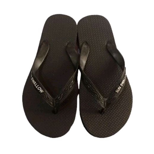 1 Pasang Sandal Jepit Pria Sendal Sun Swallow Hitam Size 12