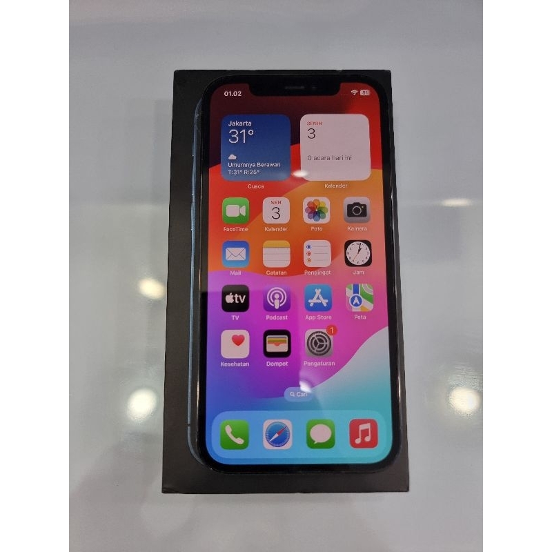 Iphone 12 Pro 128Gb Pasific Blue Ex Garansi resmi Ibox