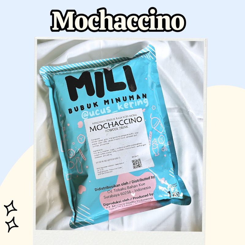 

BUBUK MILI MOCHACCINO KEMASAN 1 KG/ POWDER MILI