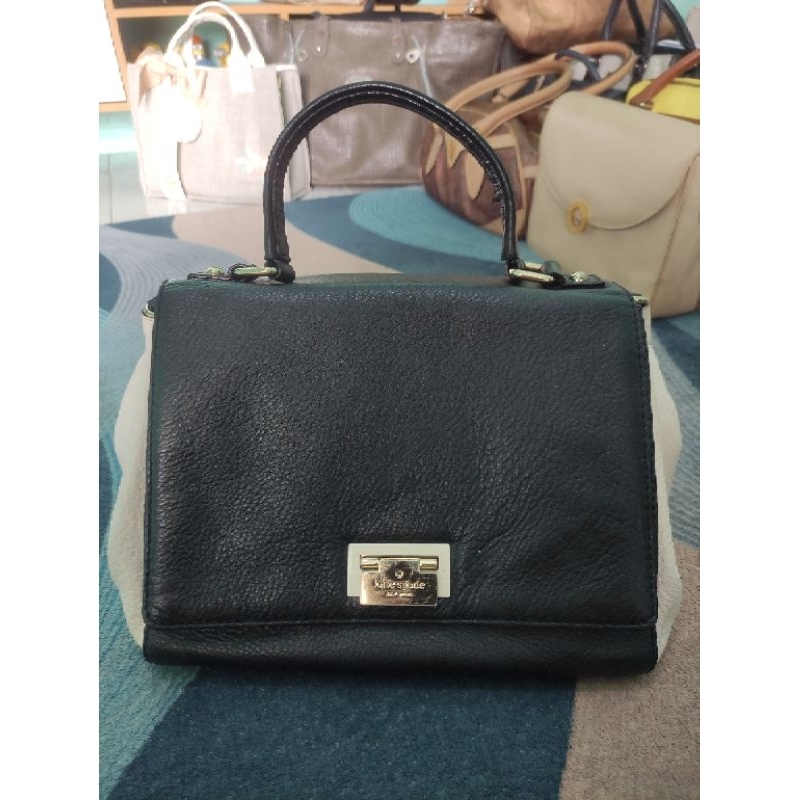 Kate Spade Pre❤ full leather black and white