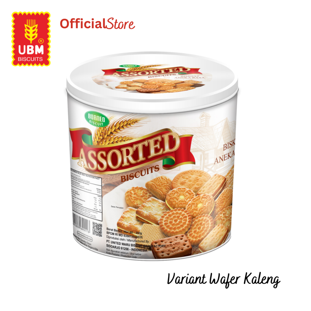 

UBM Biscuit Assorted Borneo 350gr