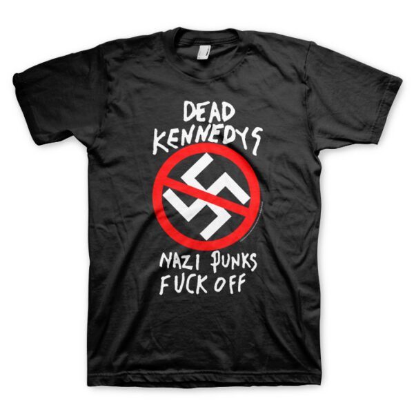[ORI] Dead Kennedys - Nazi Punks Fckoff Logo on Black M&O T-Shirt Kaos Pria