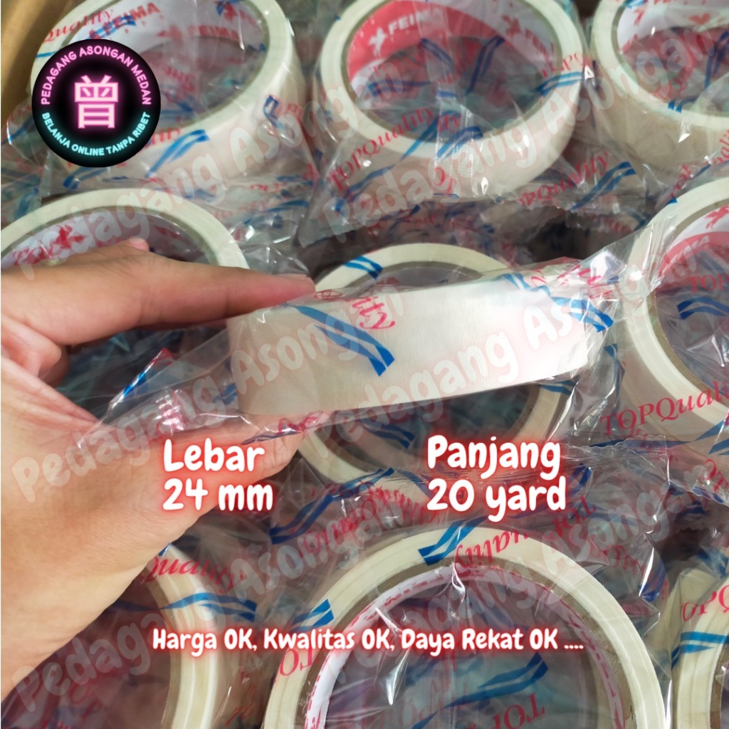 

Lakban Kertas Masking Tape 1" 24mm 20yard FEIMA (1 pcs)