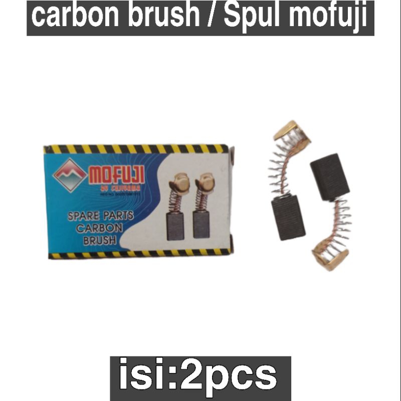 Carbon Brush Arang Serut | Spul Mofuji CB 51 A Box isi 2 pcs