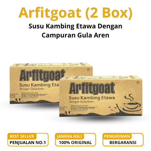 

PAKET 2 Arfitgoat Coklat Susu Kambing Etawa Bubuk Plus Gula Aren 10 Sachet