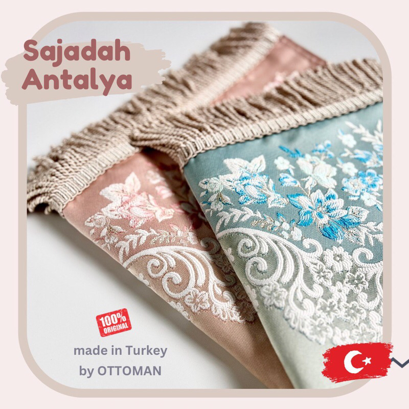 Sajadah ANTALYA BY OTTOMAN IPEK | sajadah cantik | sajadah seserahan | hampers sajadah | sajadah han