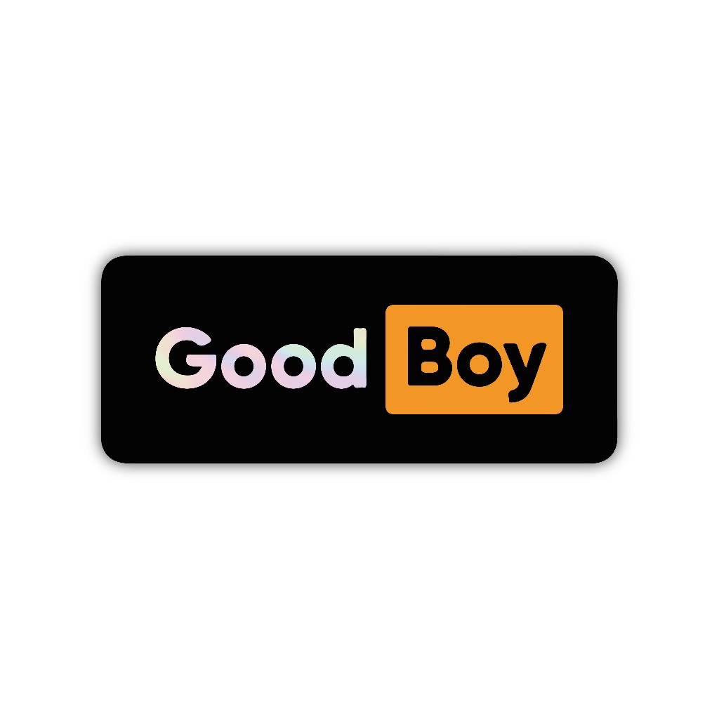 

Z236 sticker good boy, stiker hologram satuan
