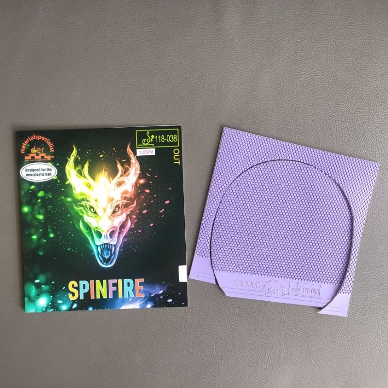 Karet Pingpong Bintik Serang DMS Spinfire Spon 1.8mm
