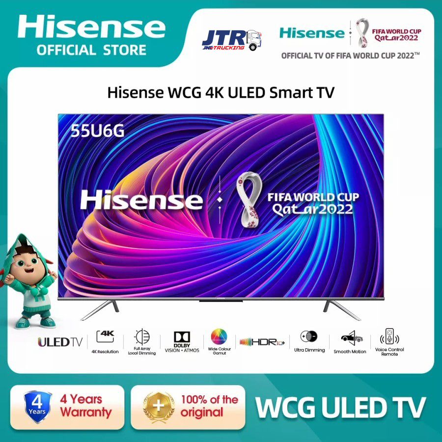 Hisense 55U6G WCG 4K ULED Smart TV 55 Inch