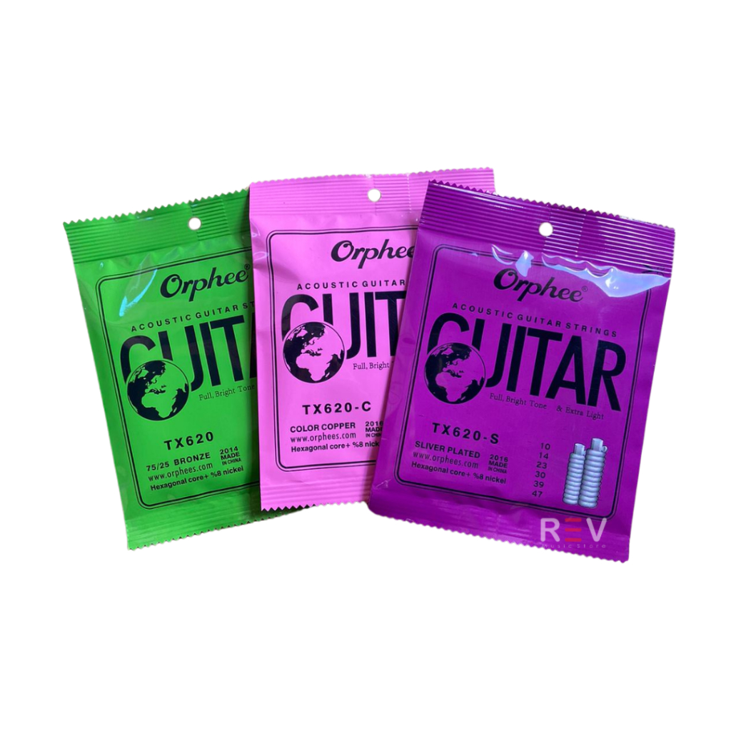 Senar Gitar Orphee Akustik 010 - TX620, TX620-C, TX620-S