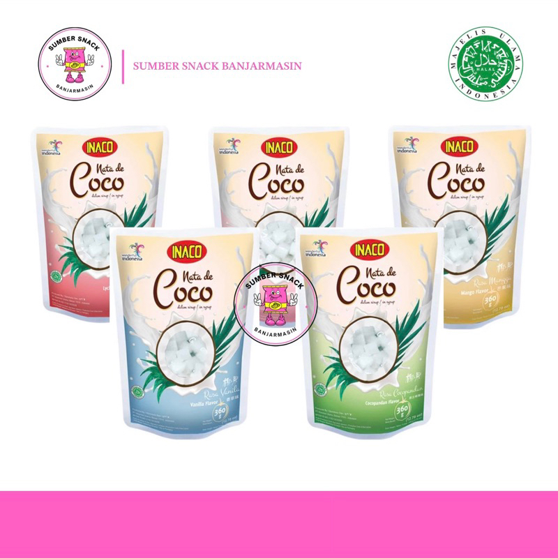 

Inaco Nata De Coco (360g) (5 Varian Rasa)