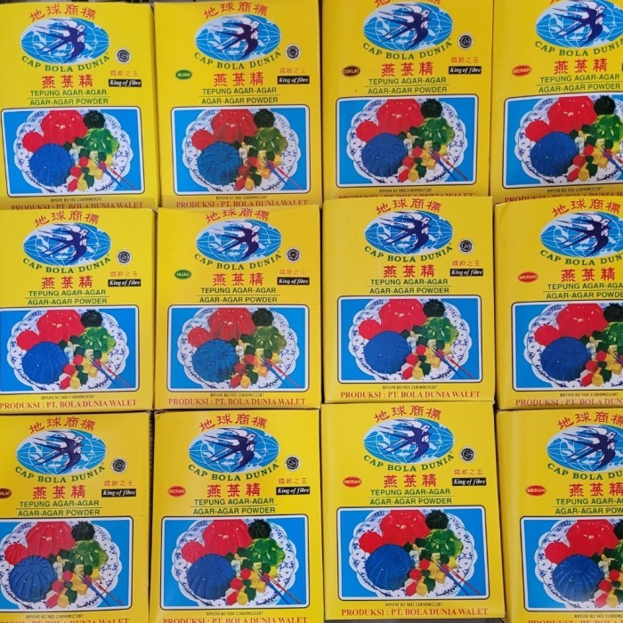 

AGAR AGAR SWALLOW CAP BOLA DUNIA 7 gram tepung AGAR-AGAR POWDER