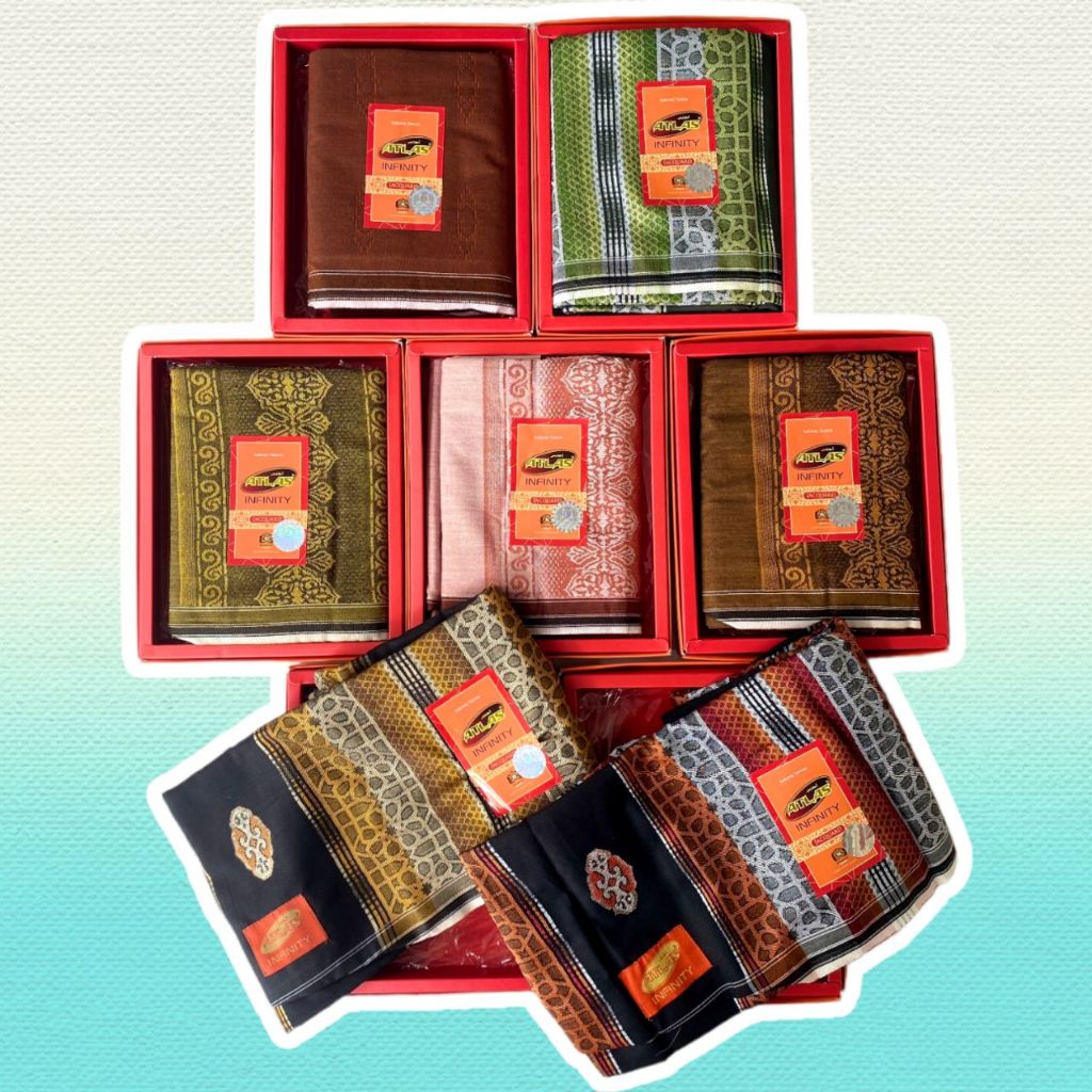 Sarung Atlas Premium / Sarung Atlas Infinity Jacquard Songket / Sarung Tenun /  Atlas Infinity Songk