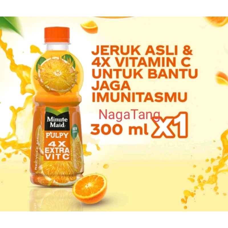 

MINUTE MAID PULPY ORANGE 300 ML HARGA UNTUK 1 PCS