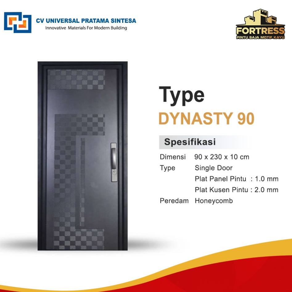 Fortress Dynasty Pintu Baja Modern Minimalis
